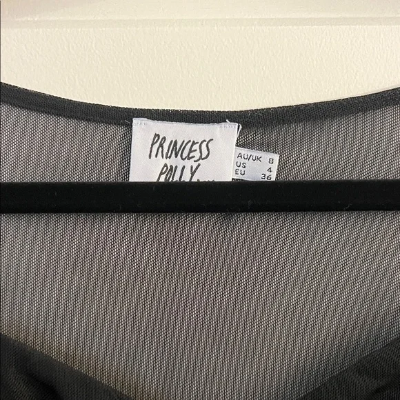 Princess Polly Black Sheer Bodysuit - Picture 2 of 3